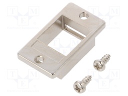 Housing; shielded,Keystone; Colour: metallic; for panel mounting