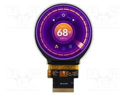 Display: TFT; 2.1"; 480x480; Illumin: LED; Dim: 58.18x60.71x2.26mm