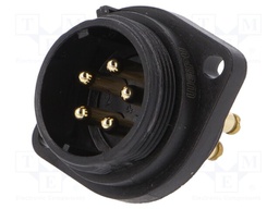 Socket; male; SP21; PIN: 5; IP68; screw terminal; 500V; 4mm2; 30A