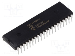 IC: PIC microcontroller; Memory: 7kB; SRAM: 512B; EEPROM: 128B; THT