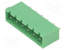 Pluggable terminal block; 5mm; ways: 6; straight; socket; male