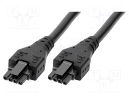 Cable; Micro-Fit 3.0; female; PIN: 4; Len: 1m; 8.5A; Insulation: PVC