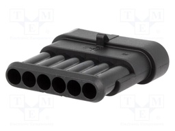 Connector: wire-wire; Superseal 1.5; plug; male; PIN: 6; IP67; 24VDC