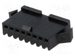 Plug; wire-wire; female; NPP; 2.5mm; PIN: 8; w/o contacts; for cable