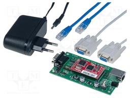Dev.kit: Ethernet; RS232; WIZ100SR; Plug: EU