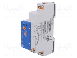 Timer; 1s÷100h; SPDT x2; 250VAC/8A; 12÷240VAC; 12÷240VDC; DIN; IP20