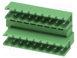 PCB headers, nominal cross section: 2.5 mm?, color: green, n