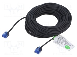 Patch cord; RJ45 plug,both sides; U/UTP; 6a; Cu; black; 15m