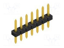 Connector: pin strips; pin header; male; PIN: 7; 2mm; THT; 1x7; 100V