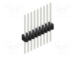 Connector: pin strips; pin header; male; PIN: 9; 1.27mm; THT; 1x9