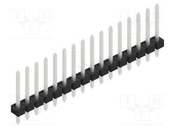 Connector: pin strips; pin header; male; PIN: 16; 2.54mm; THT; 1x16