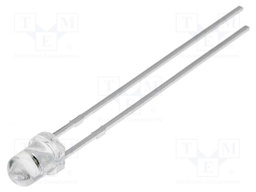 IR transmitter; 3mm; 940nm; transparent; 100mW; 30°; THT