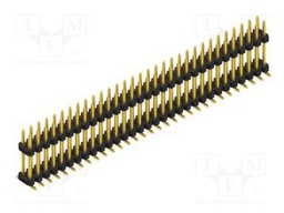Connector: pin strips; pin header; male; PIN: 62; 2mm; SMT; 2x31