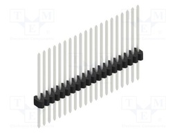 Connector: pin strips; pin header; male; PIN: 20; 1.27mm; THT; 1x20