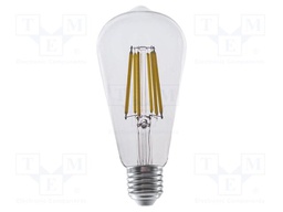 LED lamp; neutral white; E27; 220÷240VAC; 840lm; P: 4W; 300°; 4000K