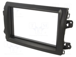 Radio frame; Fiat; 2 DIN; black