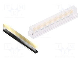 Connector: pin strips; pin header; male; PIN: 64; 2.54mm; SMT; 2x32