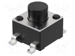 Microswitch TACT; SPST-NO; Pos: 2; 50mA/12VDC; SMT; 2.55N; 4.5mm
