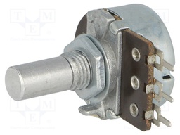 Potentiometer: shaft; single turn; 1MΩ; 200mW; ±30%; THT; 6mm