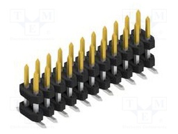Connector: pin strips; pin header; male; PIN: 22; 2mm; SMT; 2x11