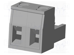 Connector: pluggable terminal block; plug; female; straight; grey