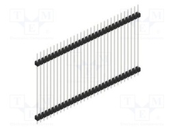 Connector: pin strips; pin header; male; PIN: 31; 2.54mm; THT; 1x31