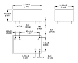 Converter: AC/DC; 3W; 85÷305VAC; Usup: 100÷430VDC; Uout: 24VDC; 78%