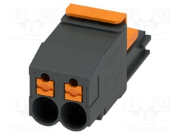 PCB connector, nominal cross section: 4 mm2, color: black, n