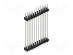 Connector: pin strips; pin header; male; PIN: 24; 2.54mm; THT; 2x12