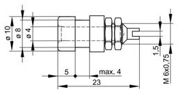 Connector: 4mm banana; socket; 32A; 30VAC; 60VDC; violet; screw