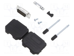 D-Sub HD; PIN: 26; male; unshielded; straight; soldering; for cable