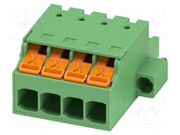PCB connector, nominal cross section: 2.5 mm2, color: green,