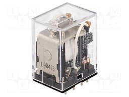 Relay: electromagnetic; DPDT; 24VDC; 5A; industrial; Series: MY2
