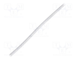 Heat shrink sleeve; flexible; 2: 1; 3.2mm; L: 10m; transparent