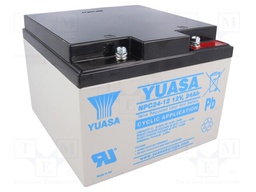 Re-battery: acid-lead; 12V; 24Ah; AGM; maintenance-free