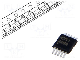 IC: instrumentation amplifier; VSSOP10; Features: 20bit ADC