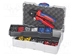 Kit: for crimping push-on connectors, terminal crimping; case
