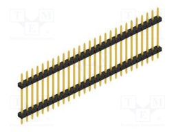 Connector: pin strips; pin header; male; PIN: 27; 2mm; THT; 1x27