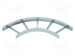 90 ° horizontal bend; zinc-plated steel