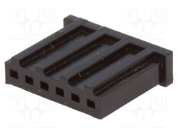 Plug; wire-board; female; AMPMODU MOD II; 2.54mm; PIN: 6; for cable