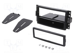 Radio mounting frame; Chevrolet,Hummer; 1 DIN; black