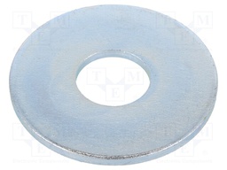 Washer; round; M20; D=21mm; h=3mm; steel; Plating: zinc; BN: 84525