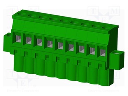 Connector: pluggable terminal block; plug; female; angled 90°