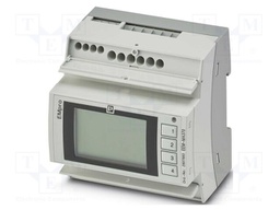 Meter: network parameters; for DIN rail mounting,horizontal