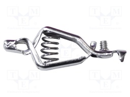 Crocodile clip; 10A; Grip capac: max.12.7mm; Overall len: 51mm