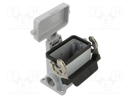 Enclosure: for HDC connectors; C-TYPE; size 57.27; Gland holes: 2