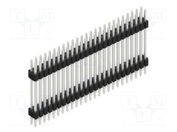 Connector: pin strips; pin header; male; PIN: 50; 1.27mm; THT; 2x25