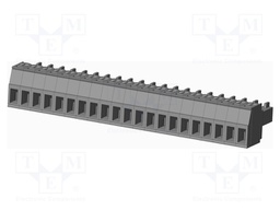 Connector: pluggable terminal block; plug; female; straight; grey
