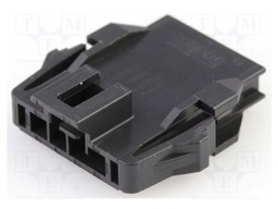 Connector: wire-wire; plug; Nano; PIN: 4; straight; crimped; black