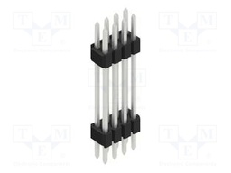 Connector: pin strips; pin header; male; PIN: 8; 1.27mm; THT; 2x4